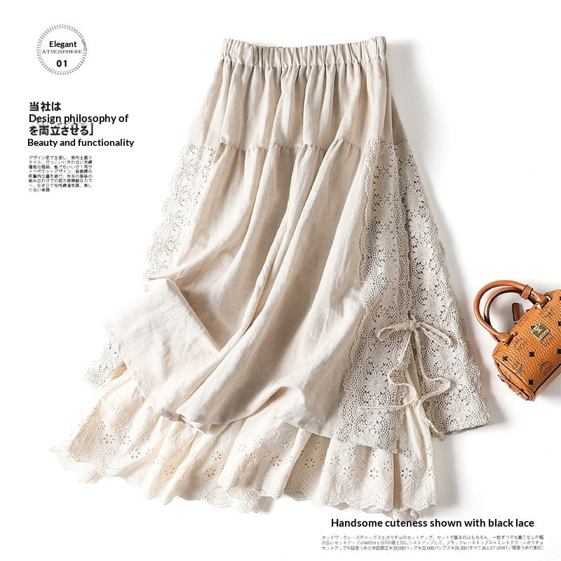 Jupe en dentelle de style japonais