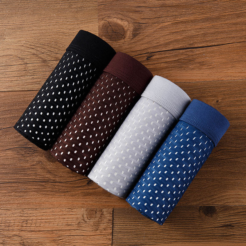 Sous-vêtements en soie de glace Mesh sans couture pour hommes