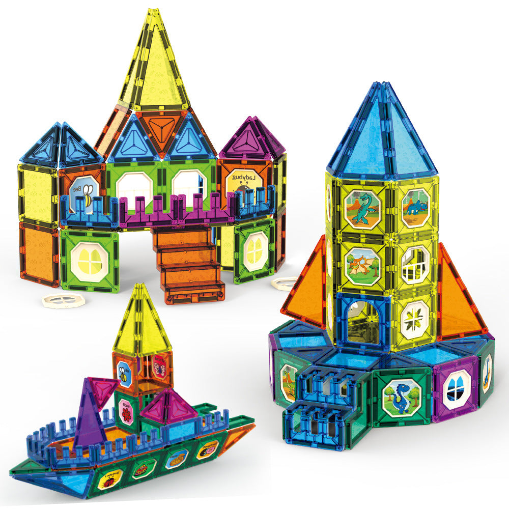 Magnetic Tile Jouet d'assemblage éducatif pour enfants