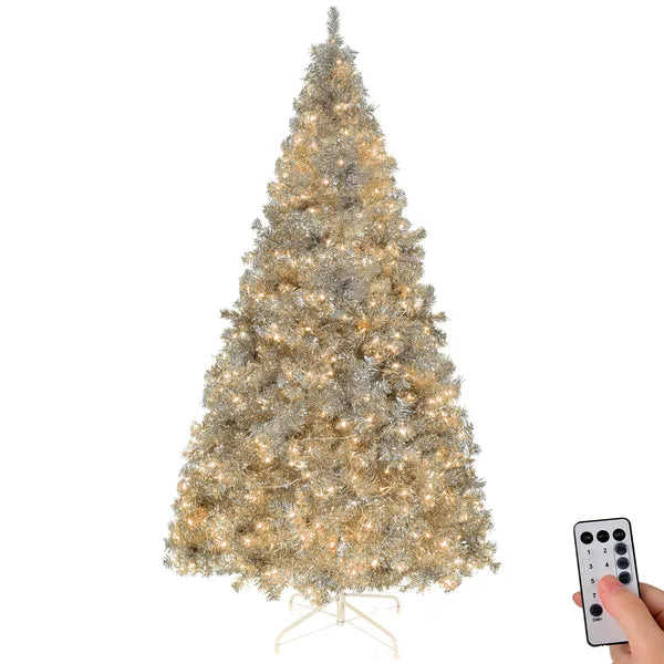 6 FT Arbre de Noël artificiel pré-éclairé