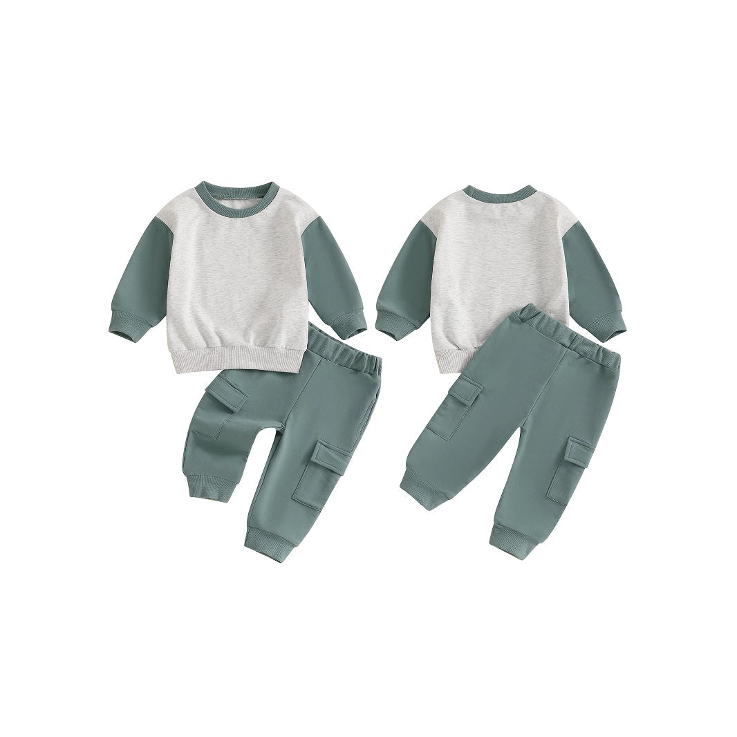 Ensemble de hoodies à manches longues pour garçons Sporty Color-Block