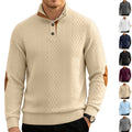 Homme Jacquard Col rond Chandail à manches longues