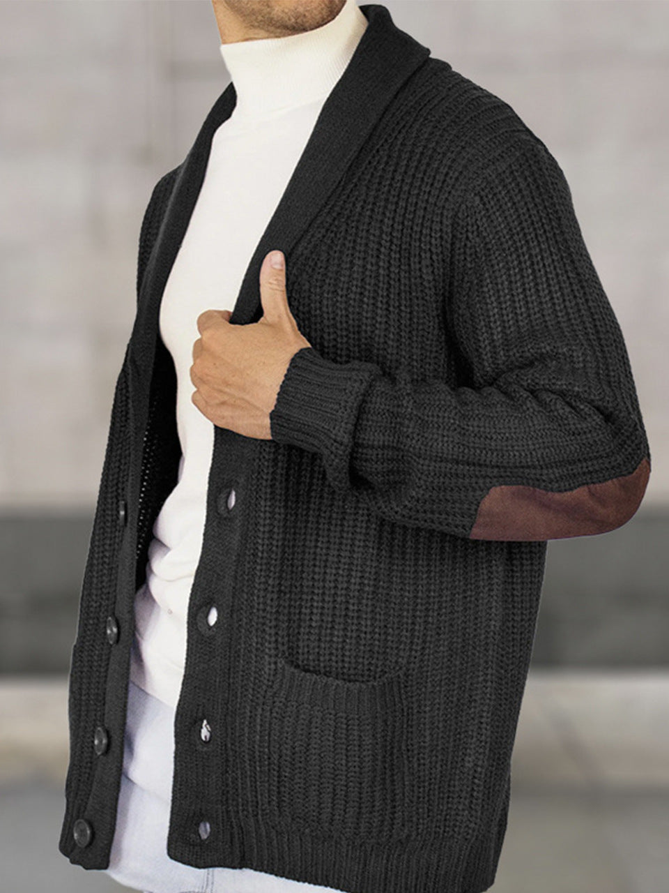 Chandails à effet suède fashionnable pour hommes