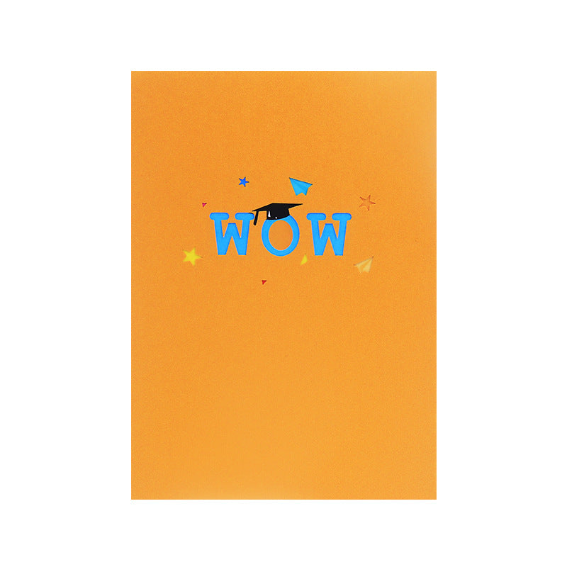 Pop-up couleur impression graduation saison Popup carte de voeux