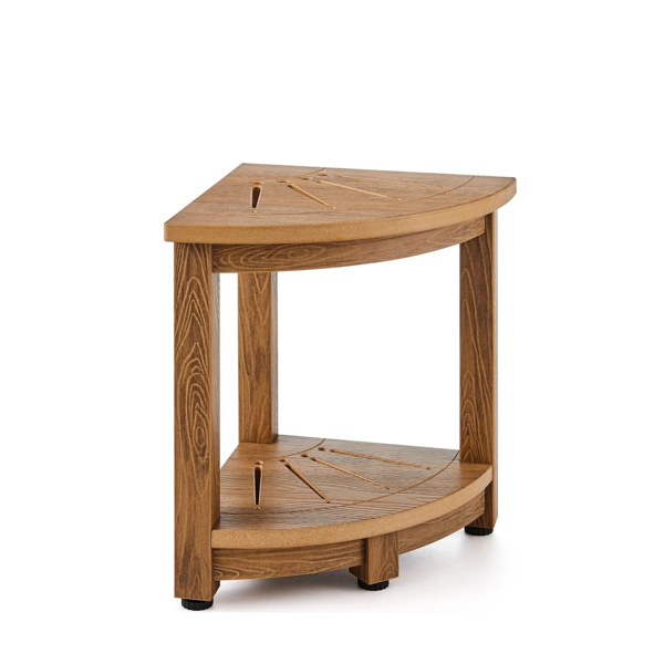 Banc de douche d'angle 16.5inch Hauteur 12.8inch Rayon