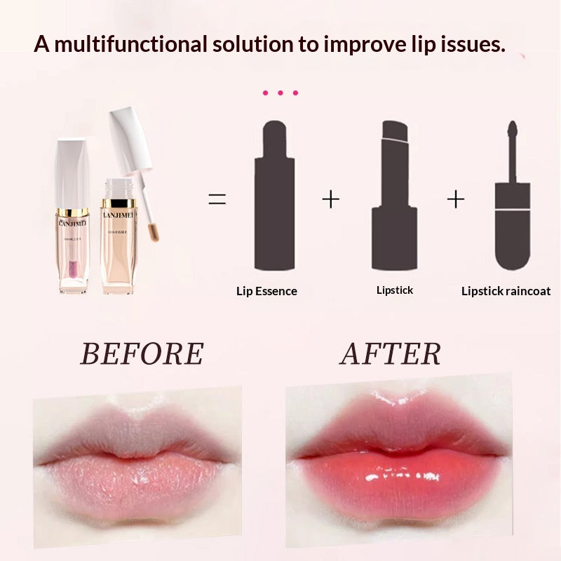 Lanji Beauté huile à lèvres volumisante en changement de couleur
