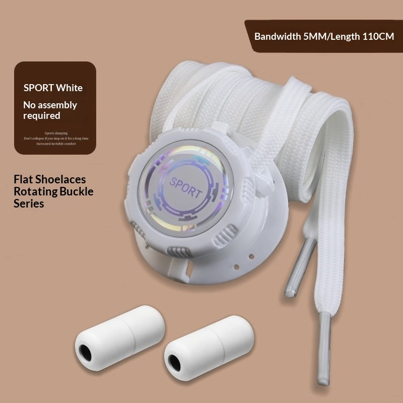 Rotation Bouton Shoelaces Pour les gens paresseux Pas besoin d'attacher la boucle de chaussure