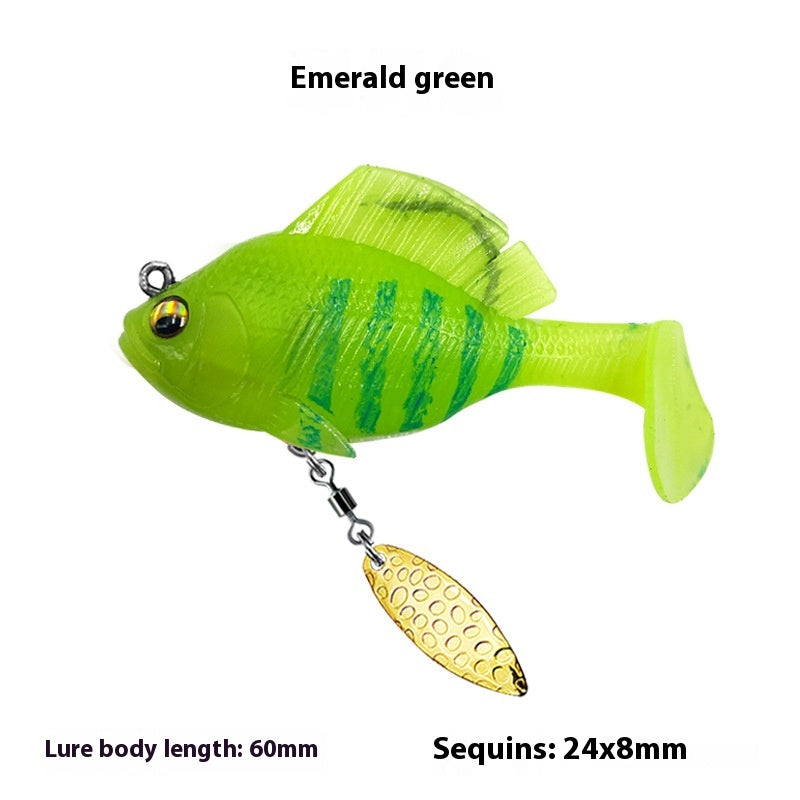 Sequins rotatifs T Tail Topmouth Culter Bass Mandarin Poissons Aile
