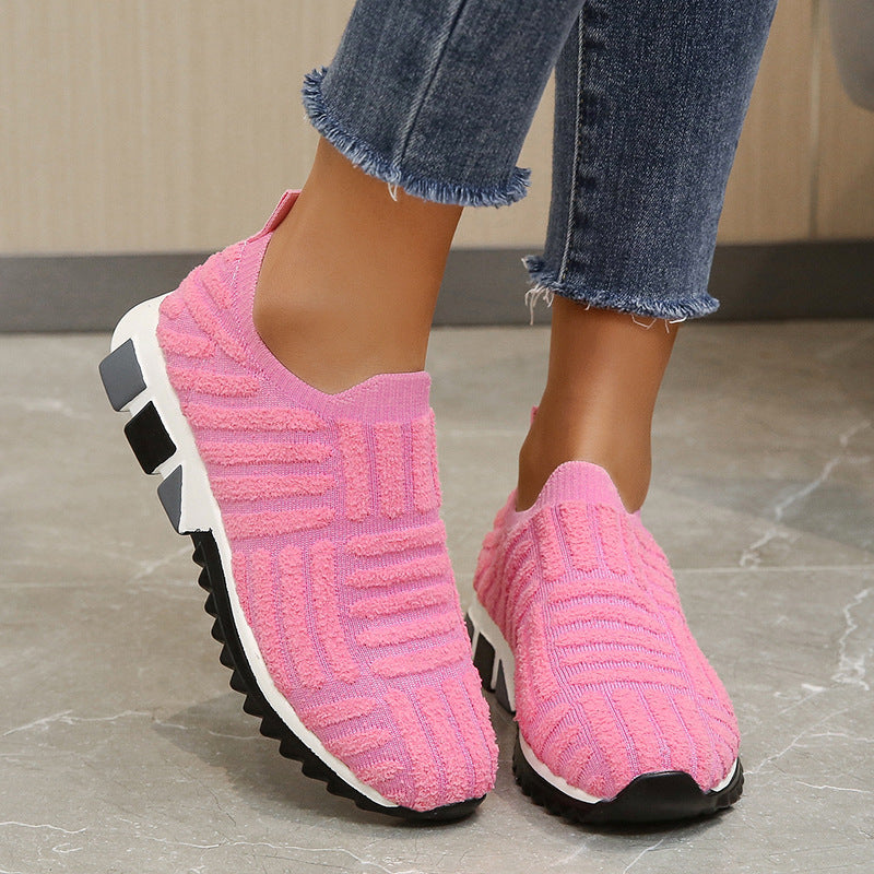 Femmes Mesh Respirant Solid Couleur Chaussures Casual