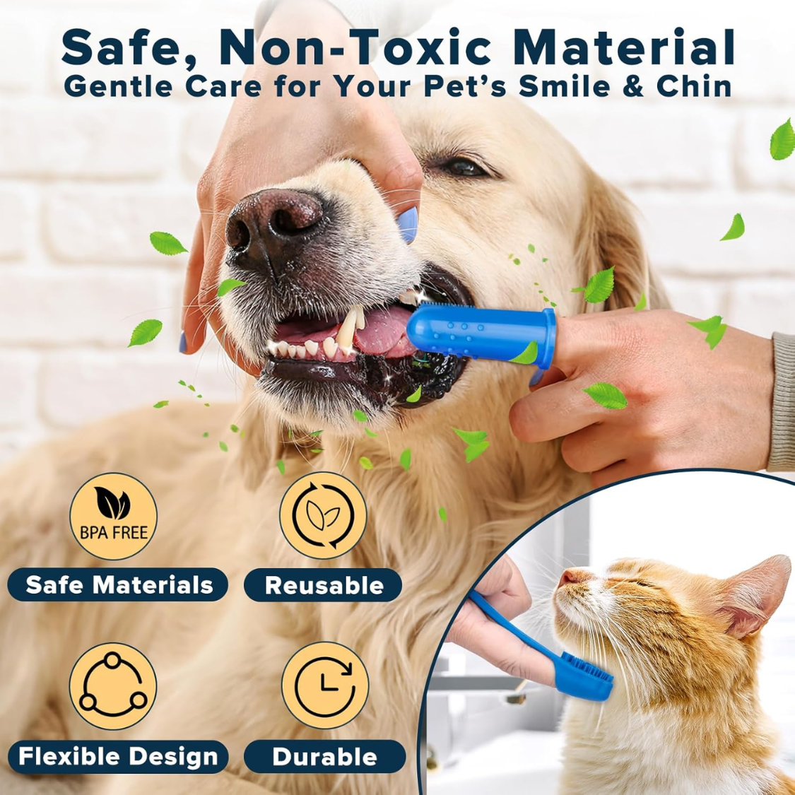 6PCS Fournitures de salle de bain pour chiens