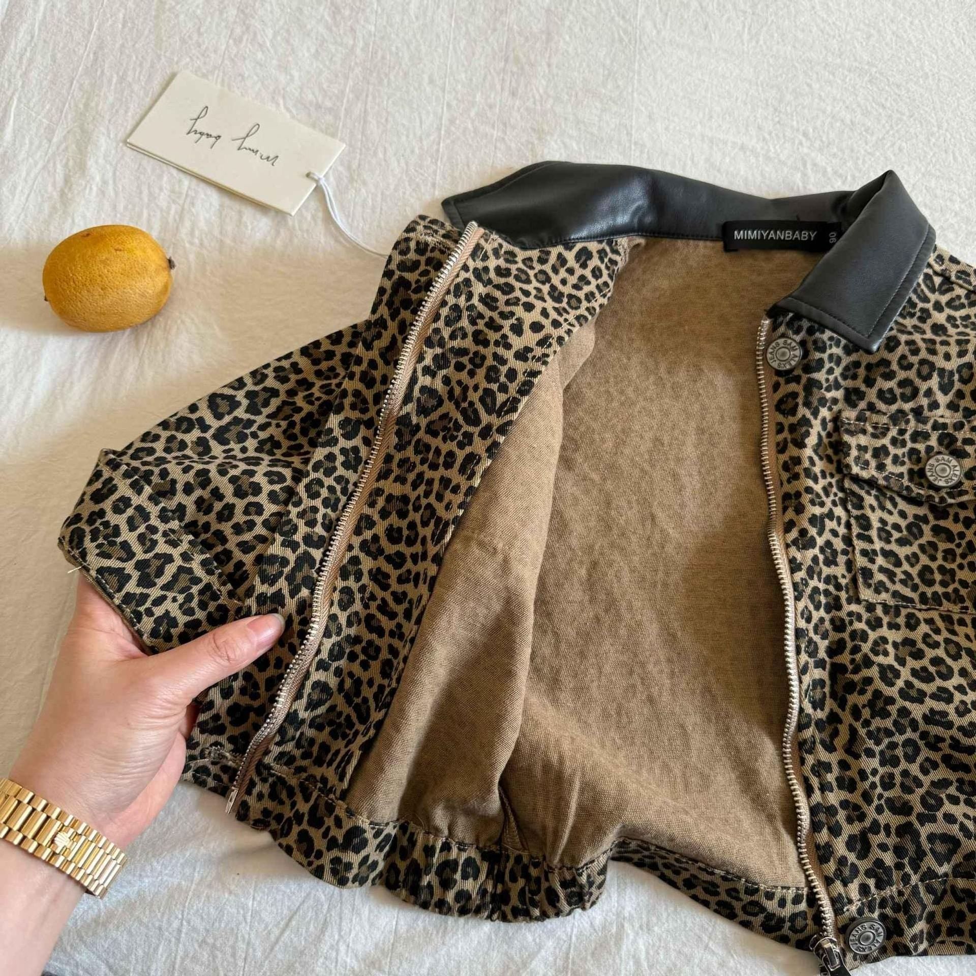 Casual Top tendance veste de poche bébé femmes élégant ins