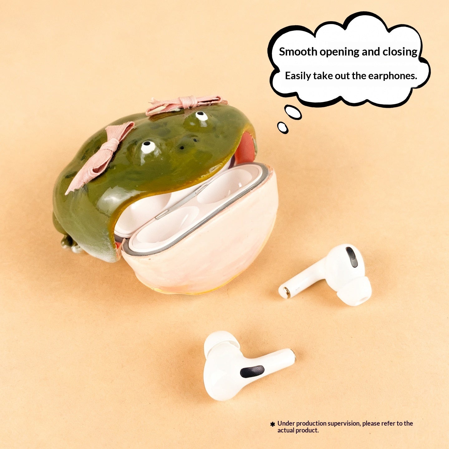 Housse d'écouteurs faits main Ugly Frog Couverture premium Niche