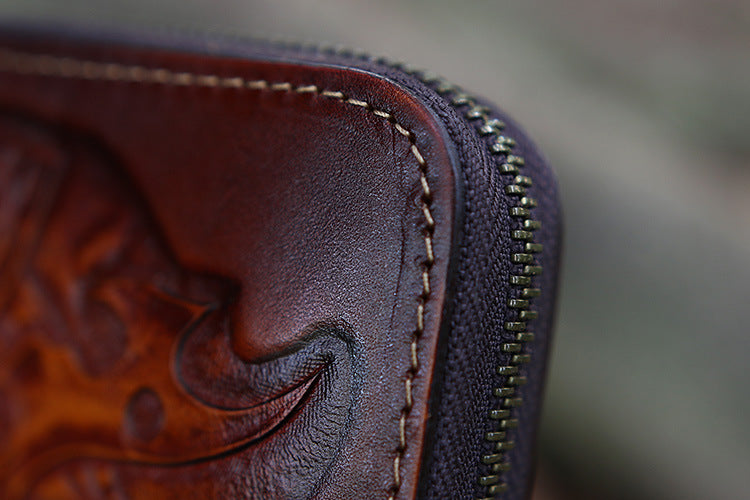 Haut de la couche Cowhide pour hommes