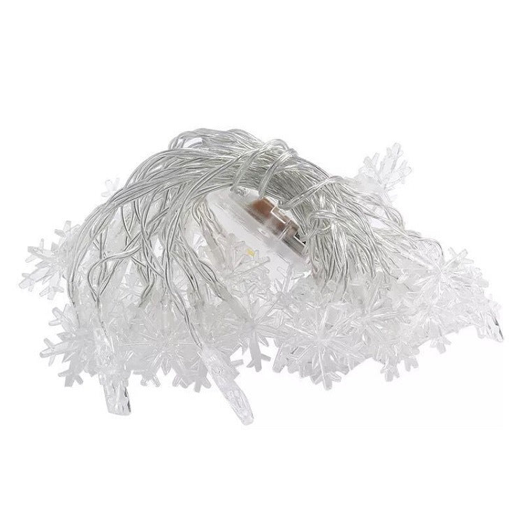 LED Snowflake Chaîne d'éclairage Lampe décorative solaire