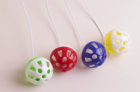 Pet en plastique cloche boule-andom couleur-1 pièce