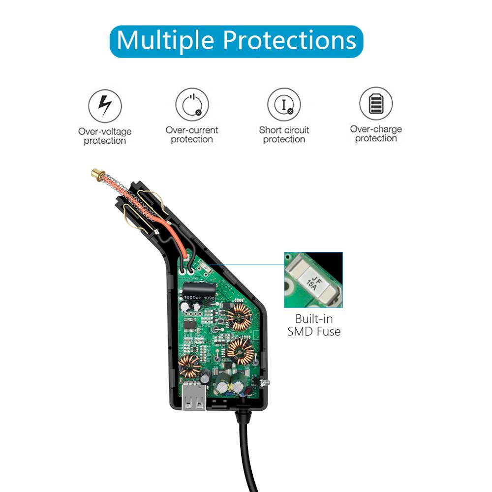 Chargeur Dual Electric Car Rechargeable Batterie Télécommande