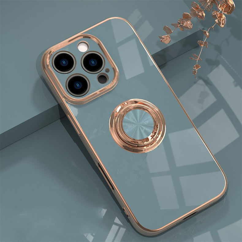 Coffret de téléphone portable monté sur une voiture, avec bague électronique