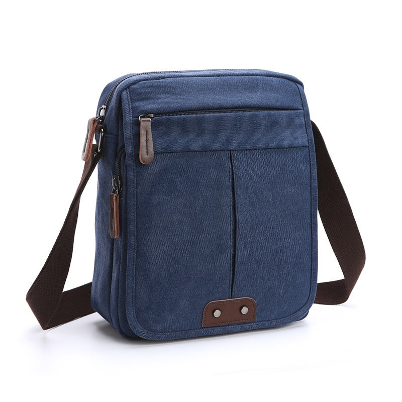 Hommes et femmes Casual Small Crossbody Sac en toile de style coréen pour usage extérieur