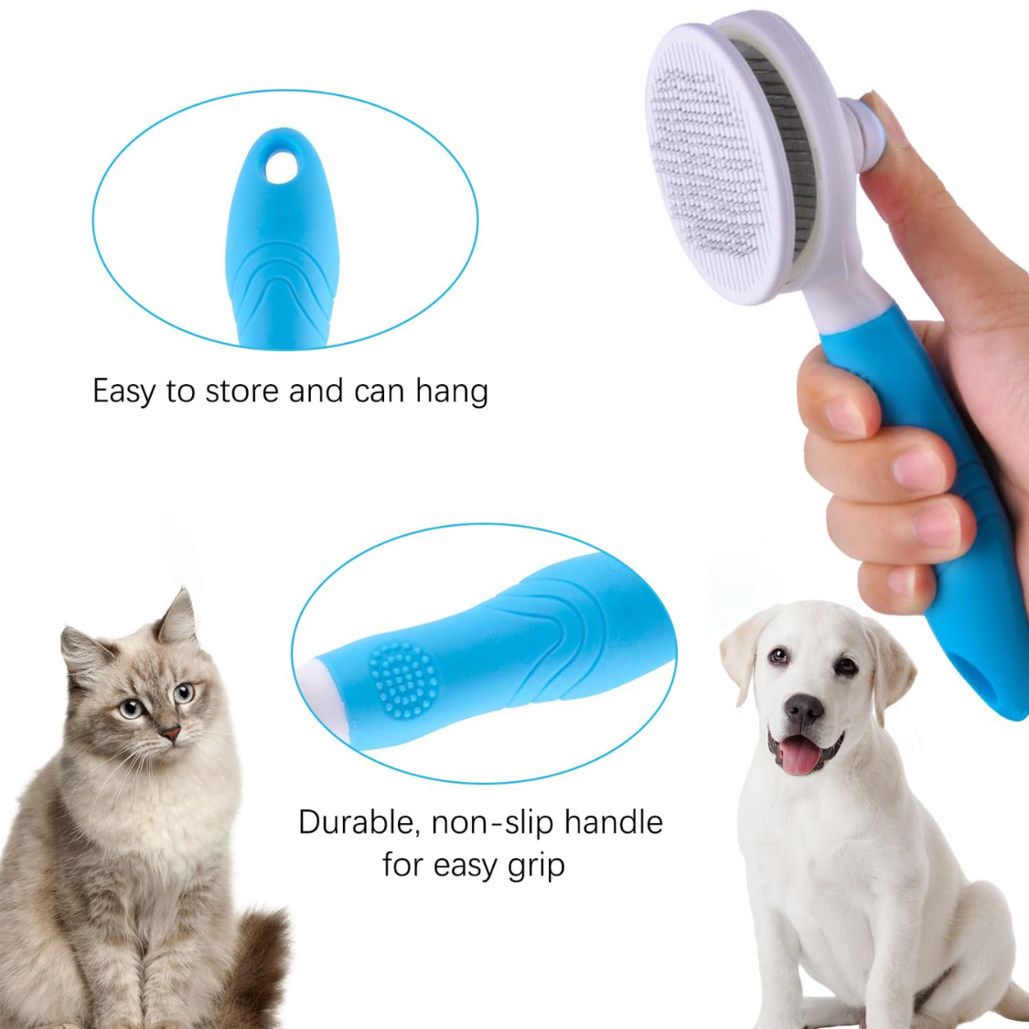 Brosse auto-nettoyante - Brosse pour chat Outil de massage pour le brossage de la peau F