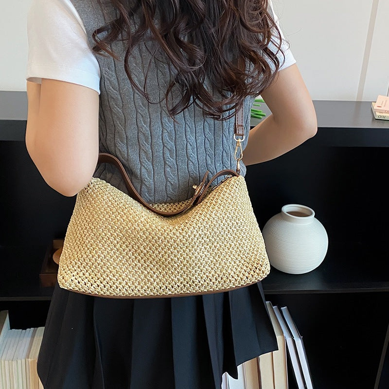 Sac à main plié de couleur contrastante pour femmes