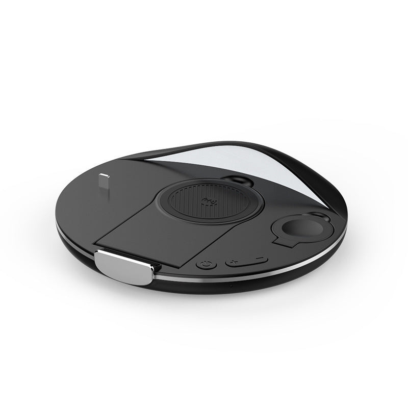 Support de téléphone de bureau vertical pliant sans fil trois en un