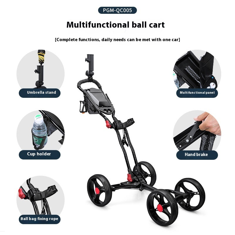 Golf pliable à quatre roues Golf Tricycle Trolley