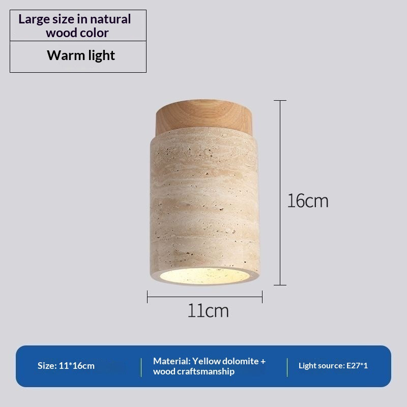 Style japonais Trendy jaune Cave Style Plafond lumière pour usage domestique