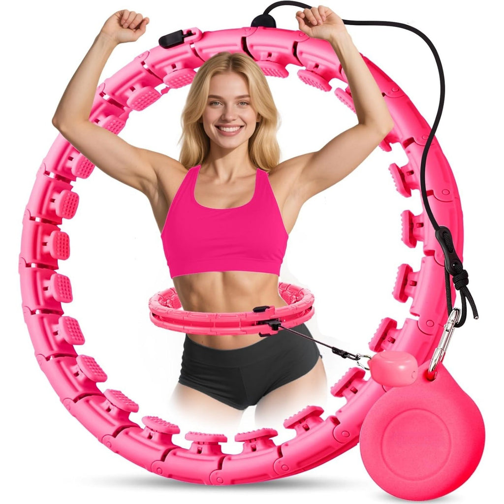 Smart Weighted Hula H Oup 24 Liens amovibles 0,7 lb Boule de gravité 31-47 pouce Wai réglable