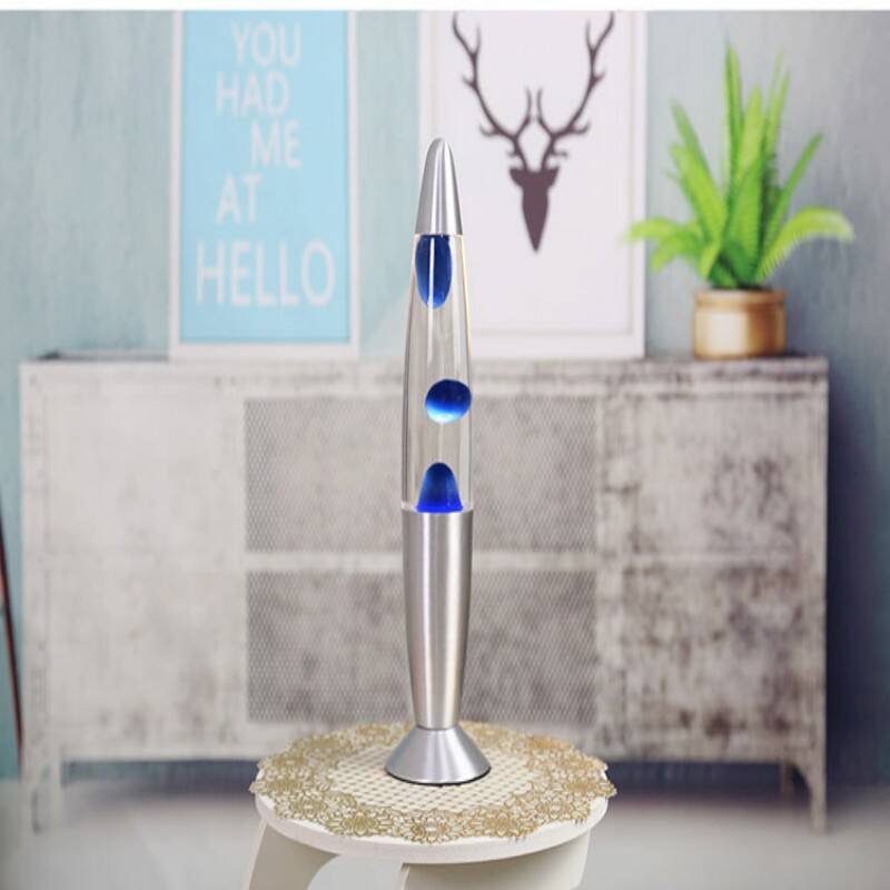 Lampe Lava Bleu avec effet de couleur hypnotique et lampe LED premium Glow 13 pouces