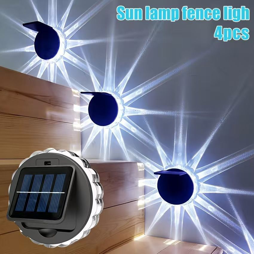 Extérieur Cour LED solaire Petal lumière murale