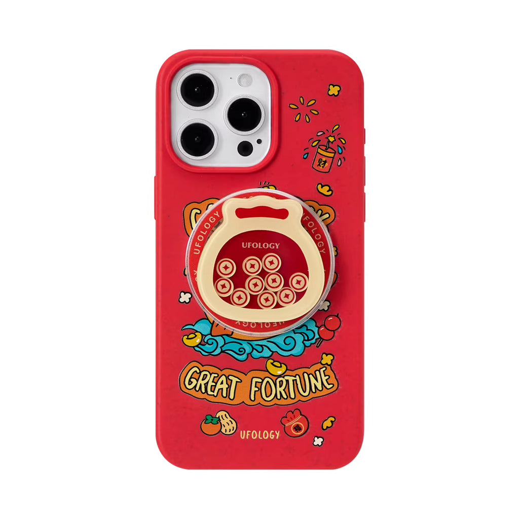 Cas de téléphone magnétique tout-couverture de style chinois