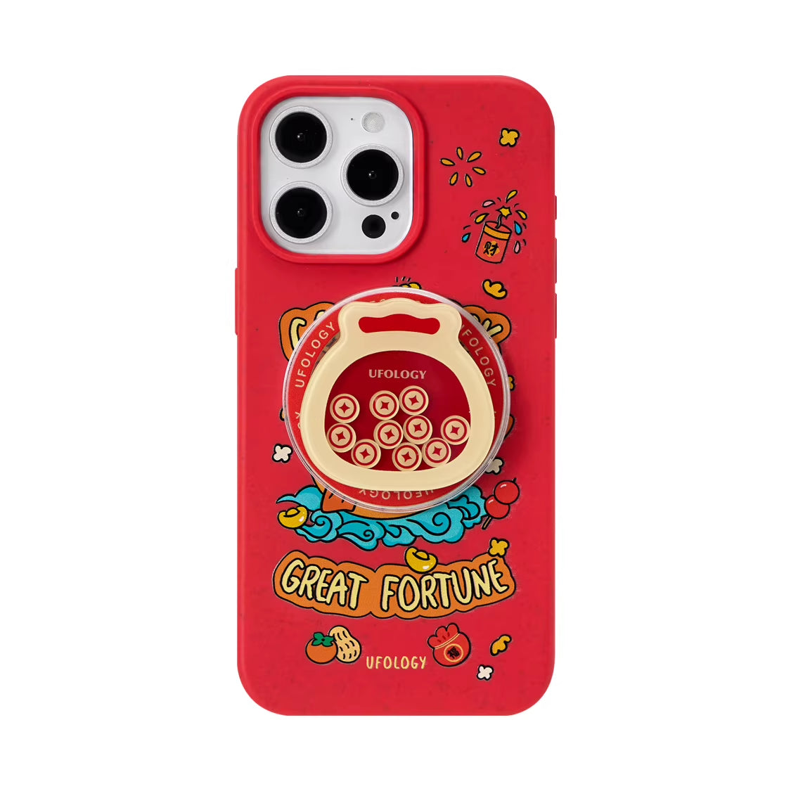 Cas de téléphone magnétique tout-couverture de style chinois