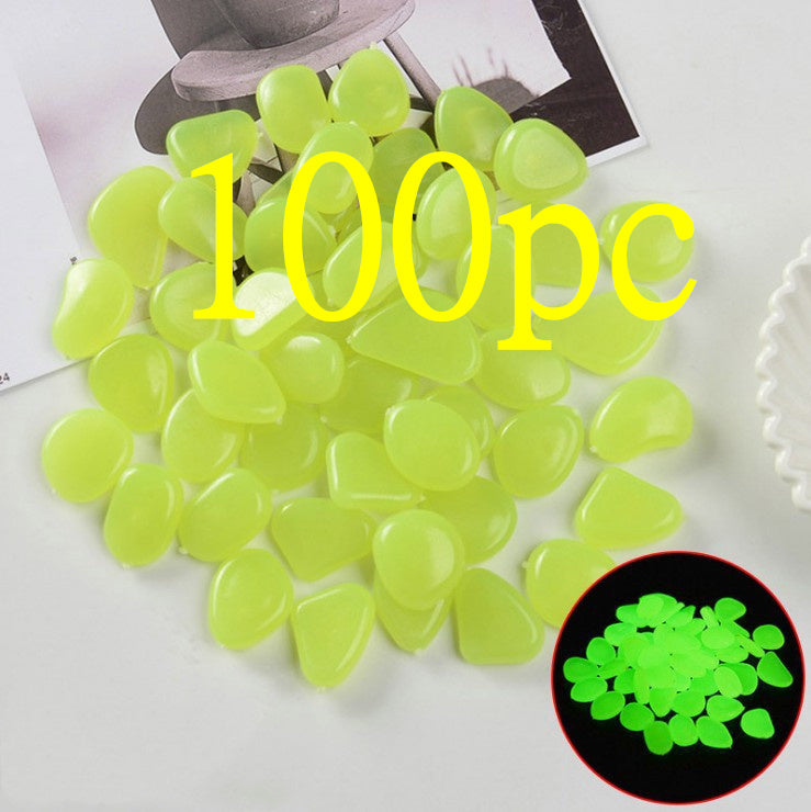 Pierres lumineuses Aquarium fluorescent Pebbles Fish Tank Jardin Pierres lumineuses