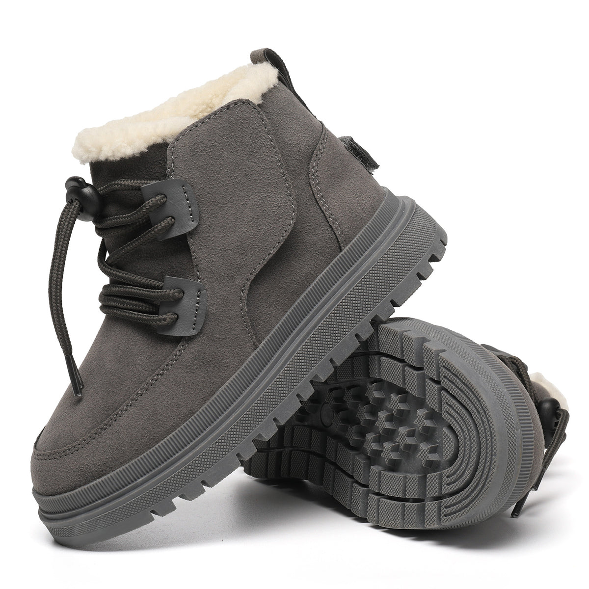 Chaussures de coton pour enfants épaissies en polaire