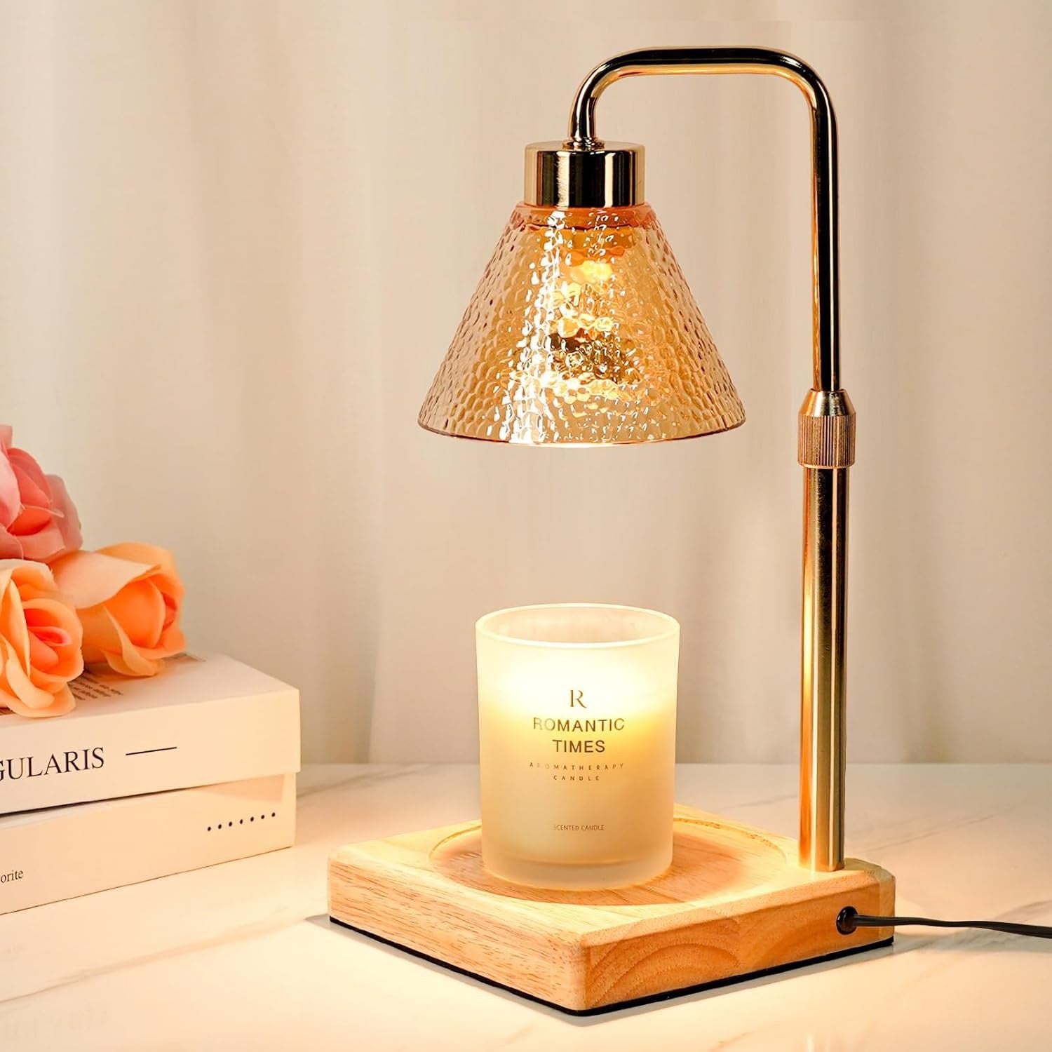 Bougie moderne avec minuterie et lampe à cire variable