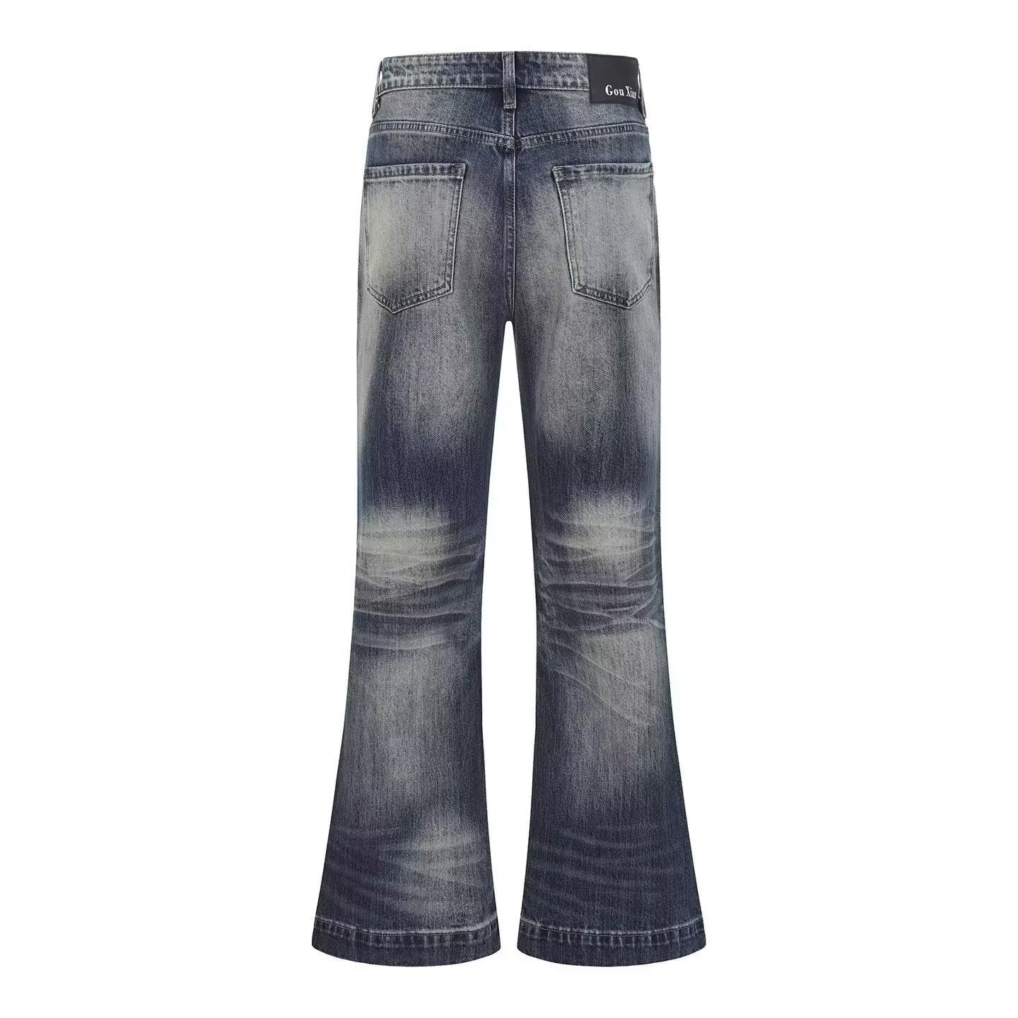Jeans pour hommes lavés et dérangés style américain