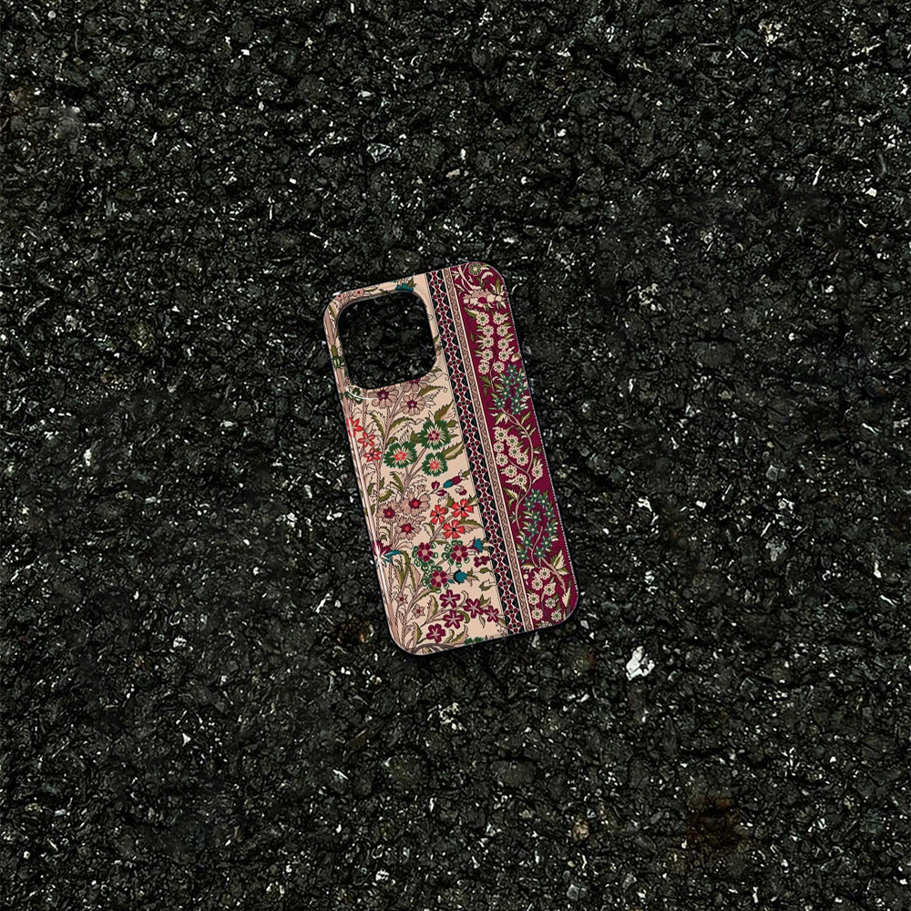 Cas avancé de téléphone plat de motif
