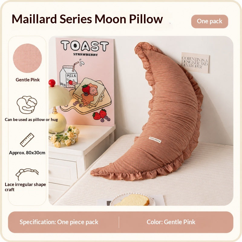 Coussin long et arrière en coton modèle Lune
