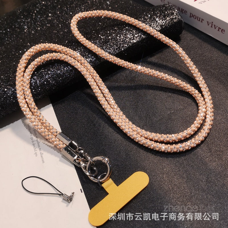 Strass Téléphone portable Lanyard Crossbody Long