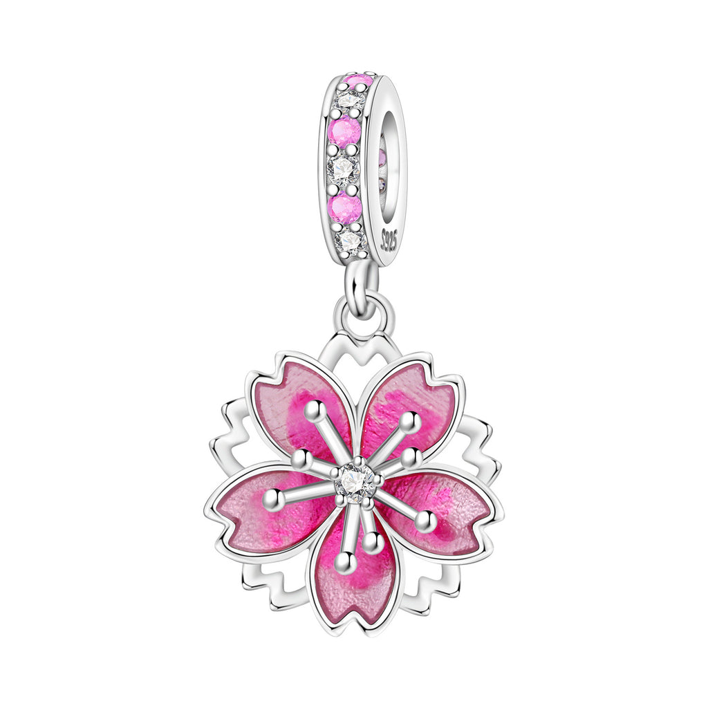 Lily de la vallée Iris et la fleur spinning bricolage bracelet pendentif accessoires