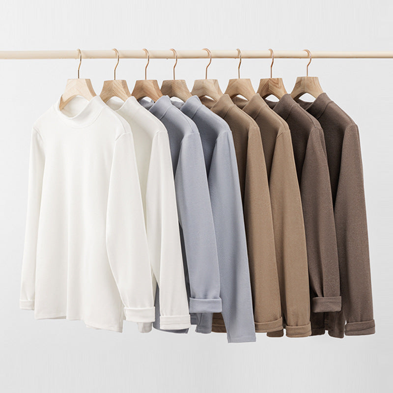 Autumn and Winter Pullover Stand Collar Boys Undershirt