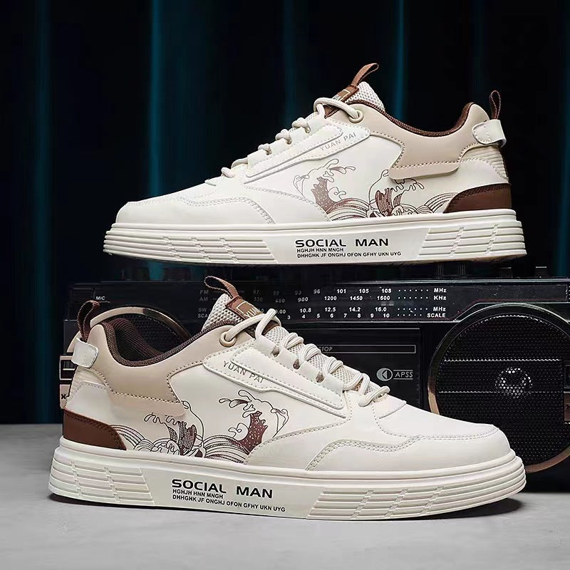 Chaussures de mode pour hommes Sneakers Sport Blanc