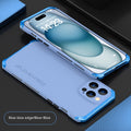 Couvercle de protection pour téléphone portable TPU Cadre métallique Trois sections