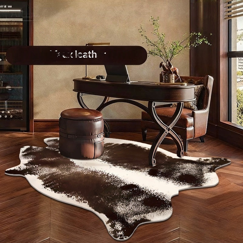 Motif de peau animale Soft Living Room Non Slip Rug