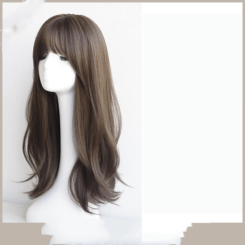 Perruque femme Couverture pleine tête Mid Longueur Style mode