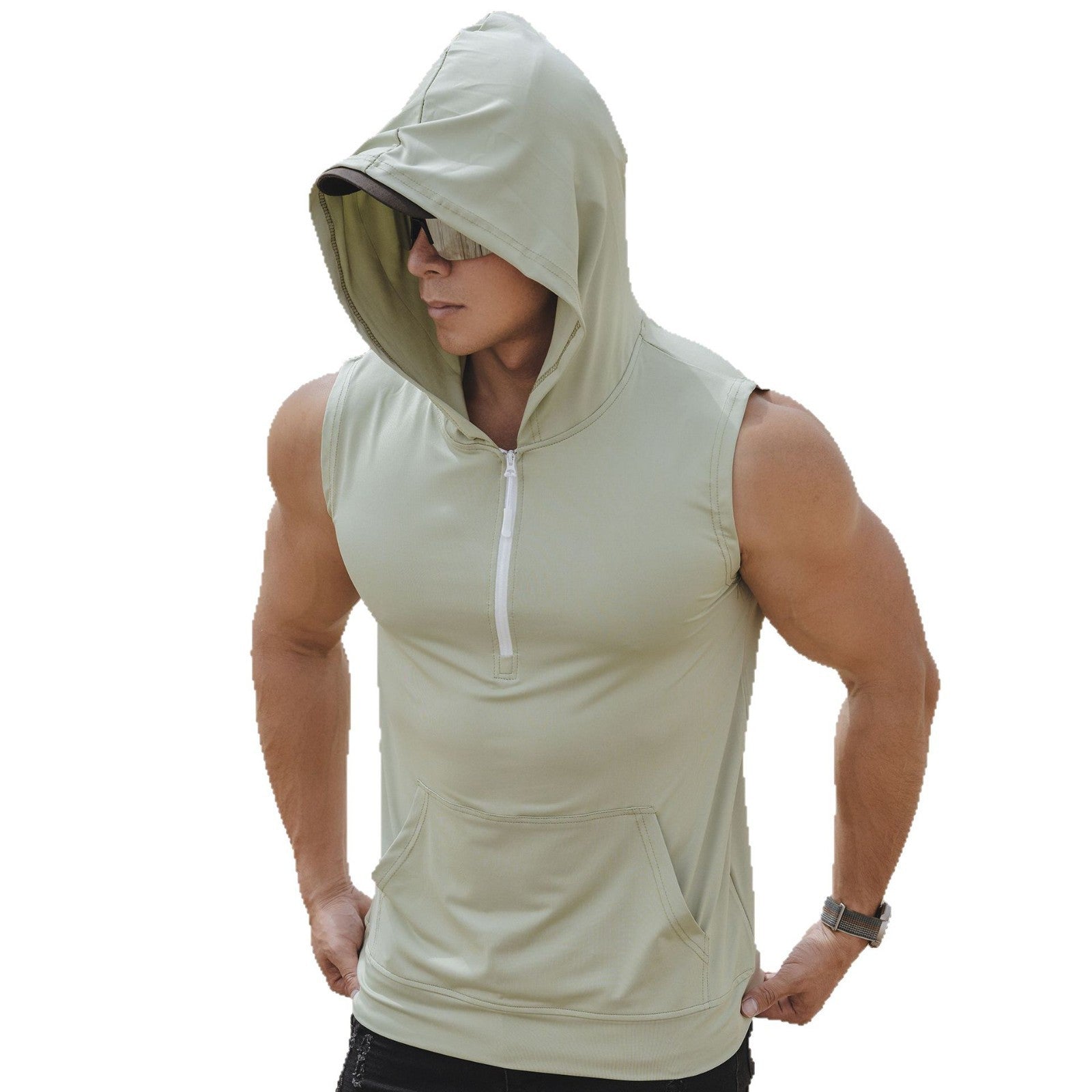 Hommes Sporty Casual Zip-Up Hoodie
