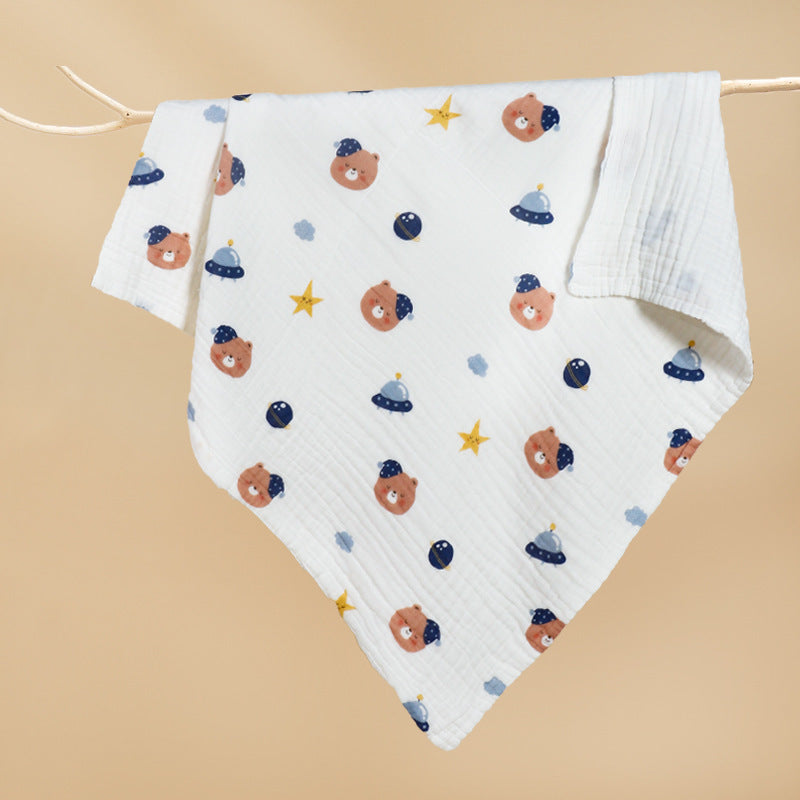 Couverture pour bébé imprimé en coton pur