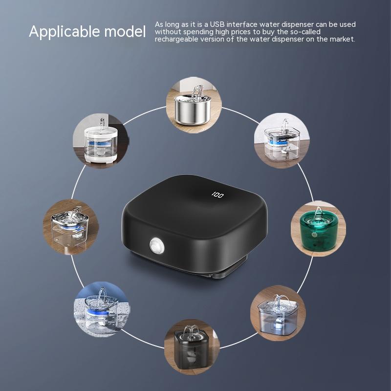 Cat Distributeur automatique d'eau Charger Compagnon sans fil batterie rechargeable intelligente