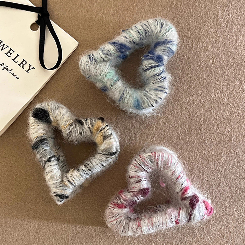 Automne Et Hiver En peluche Love Grip Femme petite taille haute queue de cheval Coiffure