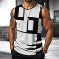 Impression numérique 3D Veste sport sport sans manches d'été pour hommes